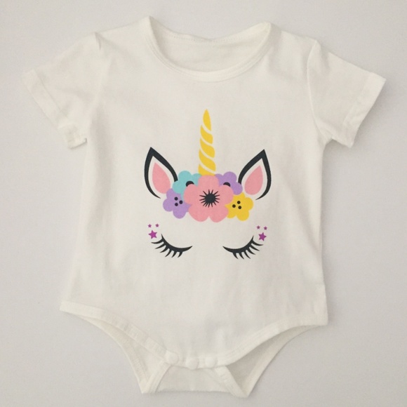 Baby unicorn party pant and onesie set (3 Months) - Picture 2 of 3